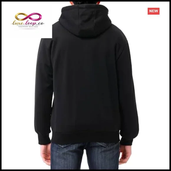 Men's Heavyweight Fleece-Lined Full Zip Hoodie Sweatshirt Loose Fit